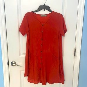 Bali blue shirt dress/tunic